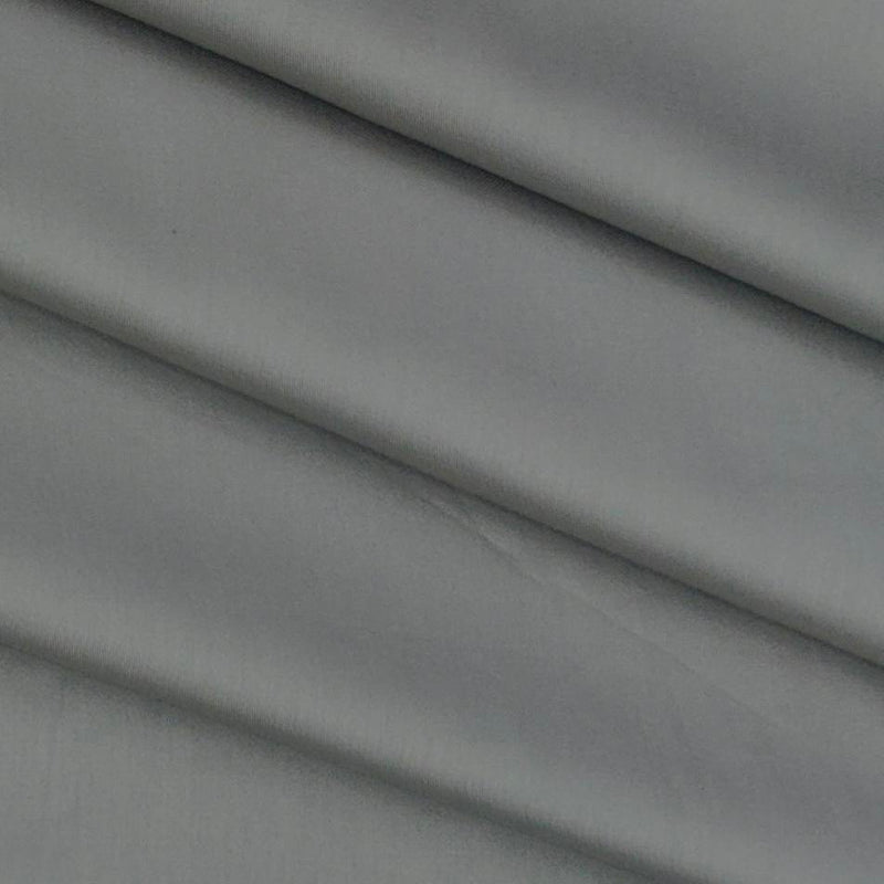 Shirt Fabric Grasim Giza Cotton Satin Plain Colour Fossil Grey