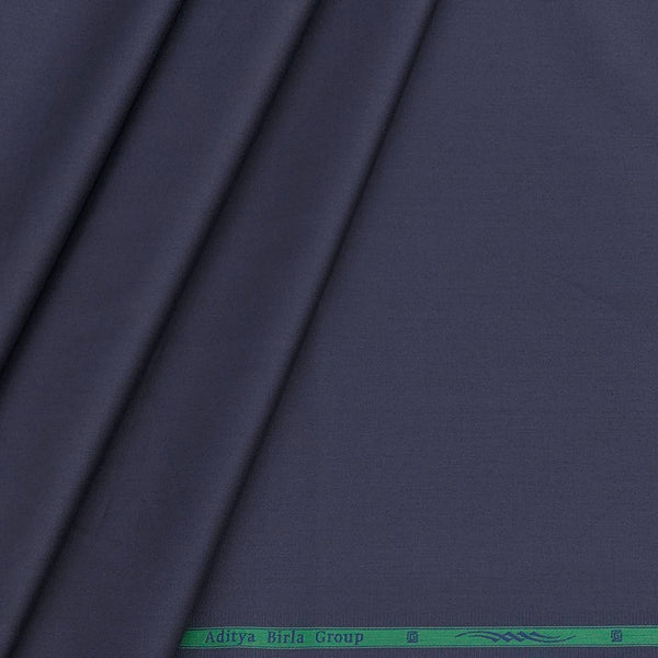 Shirt Fabric Grasim Giza Cotton Satin Plain Colour Violet Purple