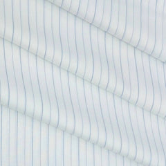 Shirt Fabric Grasim Egyptian Giza Cotton Lining Colour Blue N White