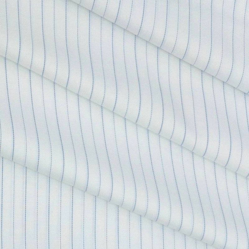 Shirt Fabric Grasim Egyptian Giza Cotton Lining Colour Blue N White