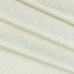 Shirt Fabric Grasim Egyptian Giza Cotton Jacquard Colour Cream