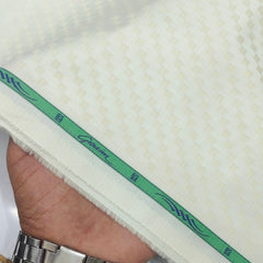 Shirt Fabric Grasim Egyptian Giza Cotton Jacquard Colour Cream