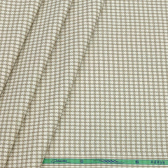 Shirt Fabric Grasim Egyptian Giza Cotton Mix Check Colour Desert Brown