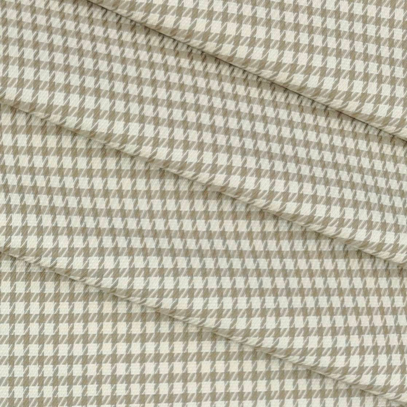 Shirt Fabric Grasim Egyptian Giza Cotton Mix Check Colour Desert Brown