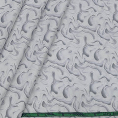 Shirt Fabric Grasim Egyptian Giza Cotton Printed Colour White N Grey