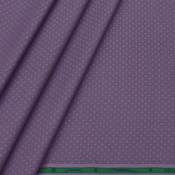 Shirt Fabric Grasim Egyptian Giza Cotton Printed Colour Lavender