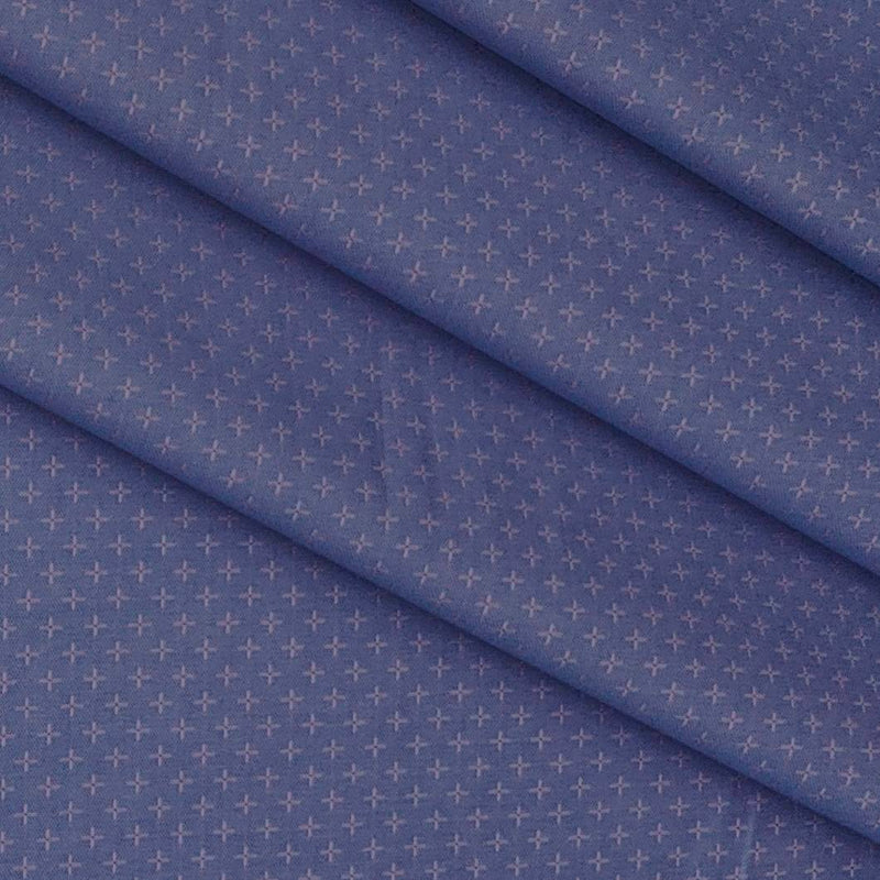 Shirt Fabric Grasim Egyptian Giza Cotton Printed Colour Bluish Lavender