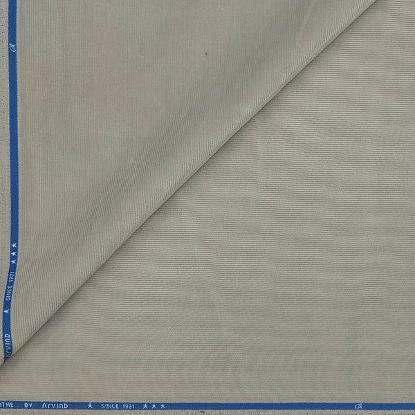 Corduroy Arvind Pure Cotton stretchable Trouser Fabric Colour Ash Brown
