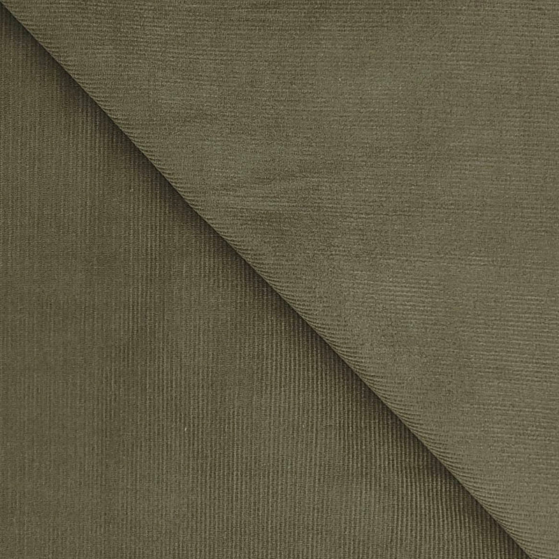 Corduroy Arvind Pure Cotton stretchable Trouser Fabric Colour Brownish Green