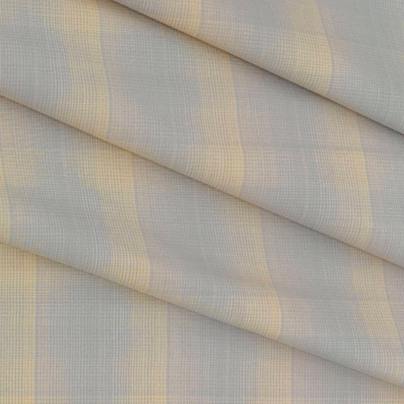 Shirt Fabric Raymond 100% Cotton Broad Check Colour Light Grey N Light Beige