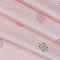 Shirt Fabric Raymond 100% Cotton Printed Colour Light Pink