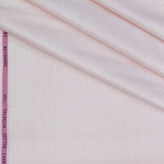 Shirt Fabric Raymond 100% Cotton Pin Lining Colour Pink