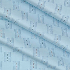 Shirt Fabric Raymond 100% Cotton Printed Colour Arctic Blue