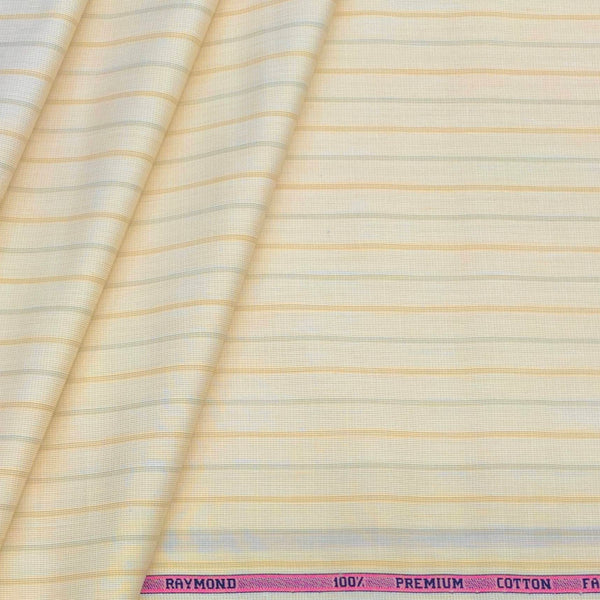 Shirt Fabric Raymond 100% Cotton Lining Colour Tan Light Brown