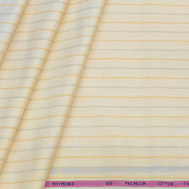 Shirt Fabric Raymond 100% Cotton Lining Colour Tan Light Brown