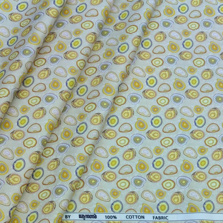 Shirt Fabric Raymond 100% Cotton Printed Colour Multicolour