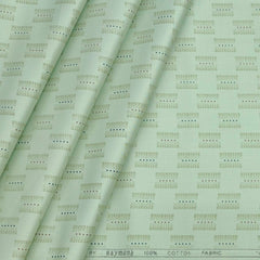 Shirt Fabric Raymond 100% Cotton Printed Colour Sage Green