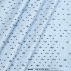 Shirt Fabric Raymond 100% Cotton Printed Colour River Blue