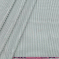 Shirt Fabric Raymond 100% Cotton Pin Check Colour Grey