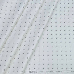 Shirt Fabric Raymond 100% Cotton Printed Colour Light Brown N White