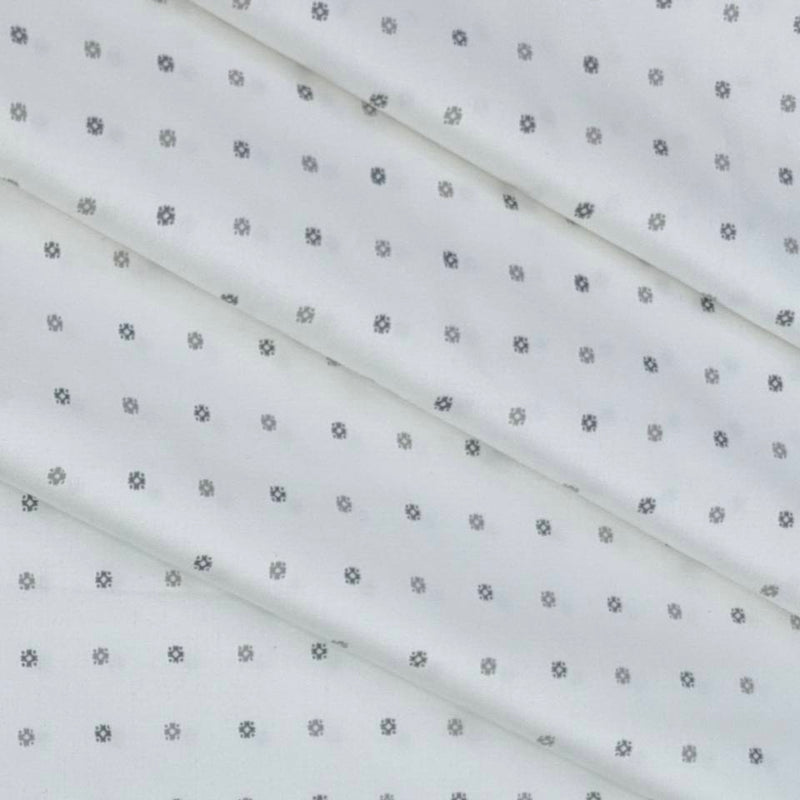 Shirt Fabric Raymond 100% Cotton Printed Colour Light Brown N White
