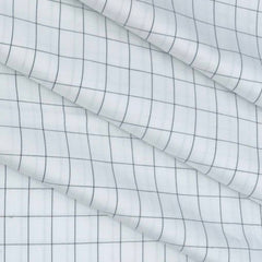 Shirt Fabric Raymond 100% Cotton Check Colour Black N White