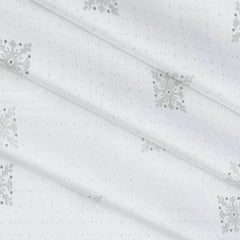 Shirt Fabric Raymond 100% Cotton Printed Colour White