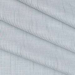 Shirt Fabric Raymond 100% Cotton Pin Lining Colour Blue N White