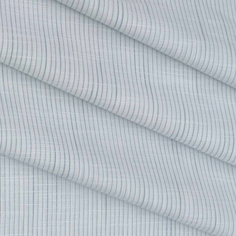 Shirt Fabric Raymond 100% Cotton Pin Lining Colour Blue N White