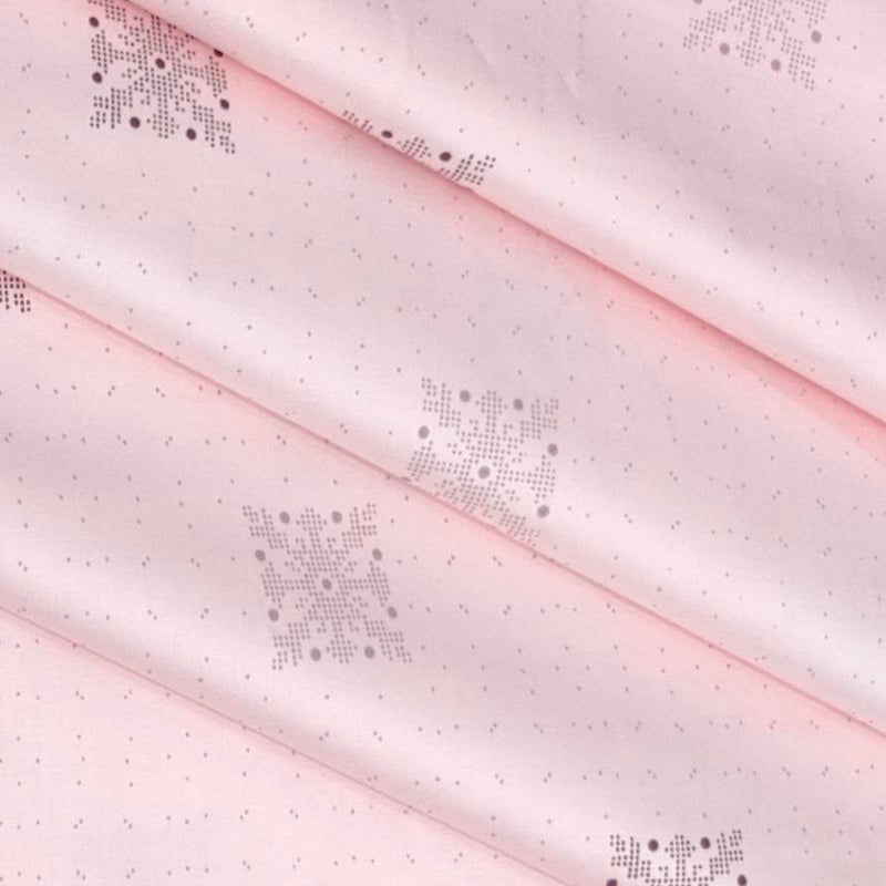 Shirt Fabric Raymond 100% Cotton Printed Colour Light Pink
