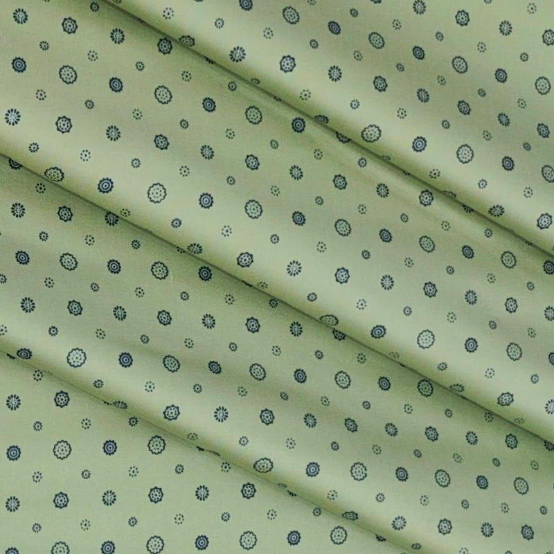 Shirt Fabric Raymond 100% Cotton Printed Colour Green
