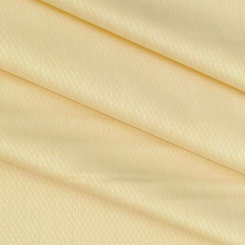 Shirt Fabric Raymond 100% Cotton Dobby Colour Banana Cream