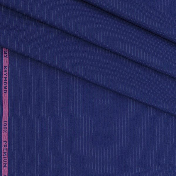 Shirt Fabric Raymond 100% Cotton Lining Colour Navy Blue N Light Green