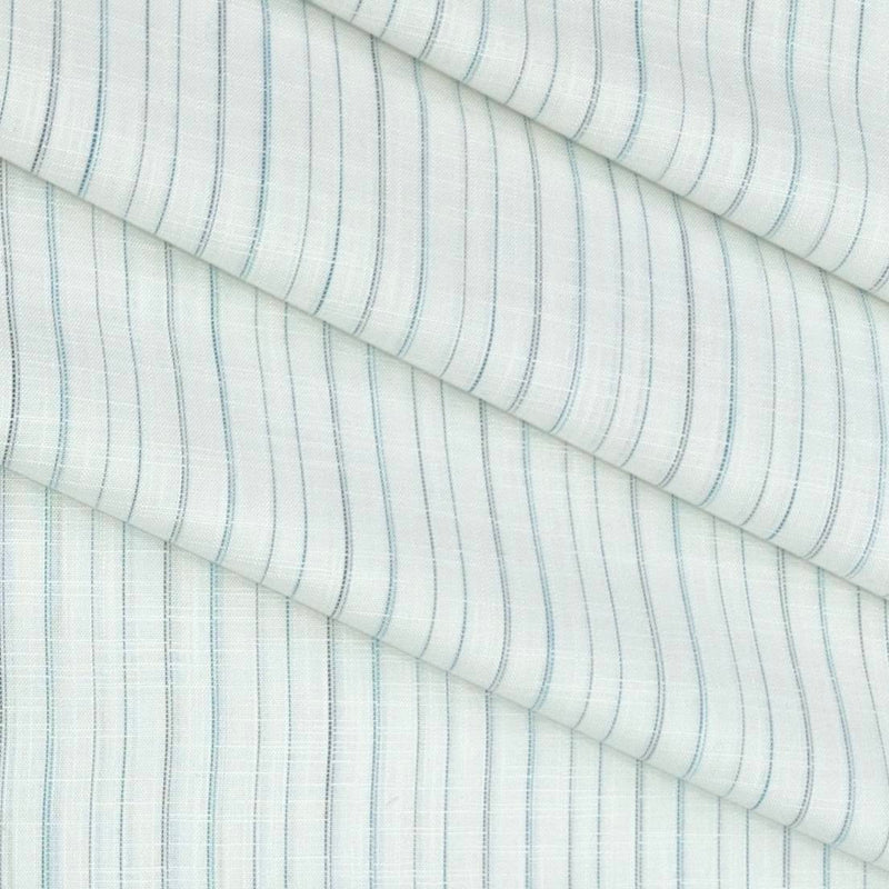 Shirt Fabric Raymond 100% Cotton Lining Colour Firozi N Off White