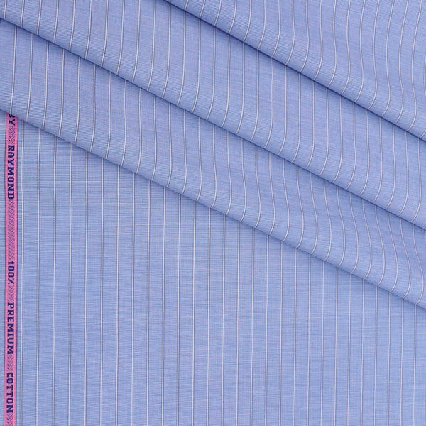 Shirt Fabric Raymond 100% Cotton Lining Colour Blue