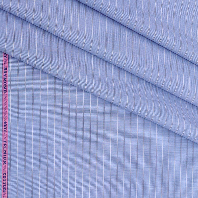 Shirt Fabric Raymond 100% Cotton Lining Colour Blue