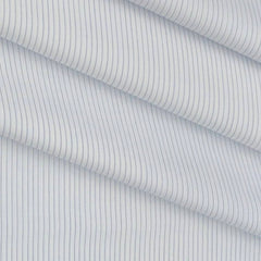Shirt Fabric Raymond 100% Cotton Pin Lining Colour Blue N White