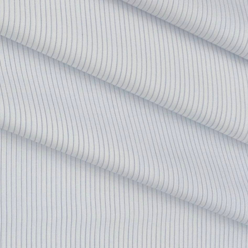 Shirt Fabric Raymond 100% Cotton Pin Lining Colour Blue N White