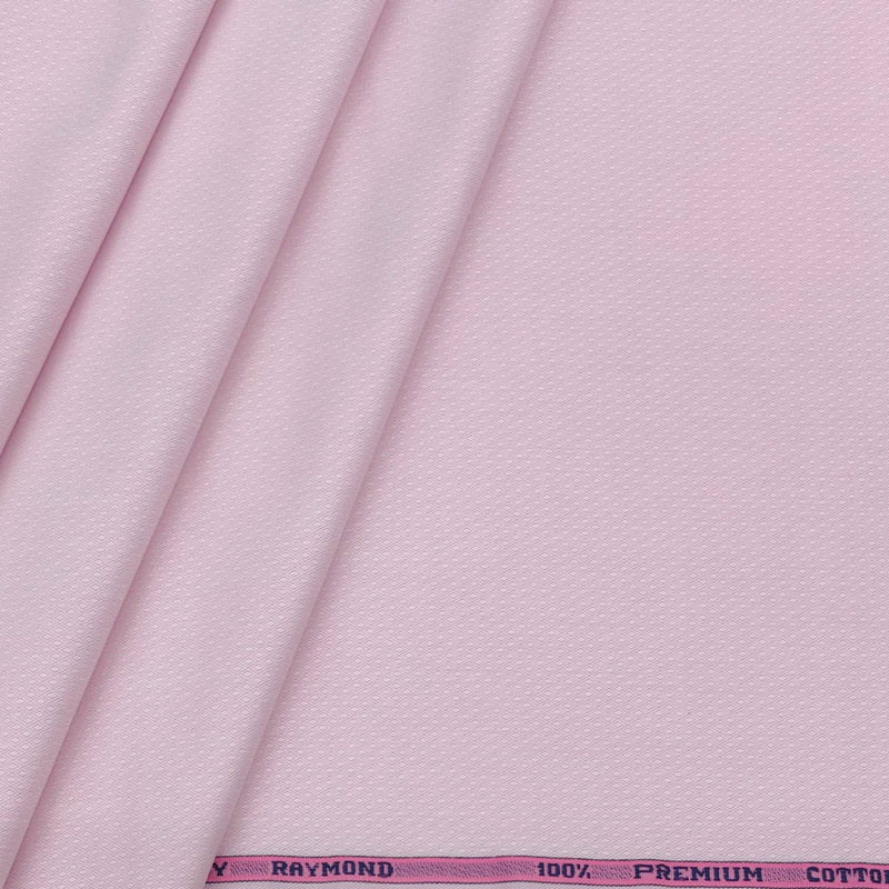 Shirt Fabric Raymond 100% Cotton Dobby Colour Lace Pink