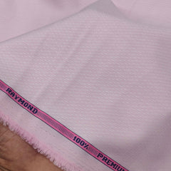 Shirt Fabric Raymond 100% Cotton Dobby Colour Lace Pink