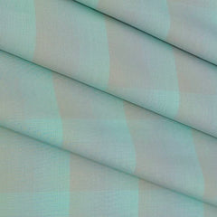 Shirt Fabric Raymond 100% Cotton Broad Check Colour aquamarine Green