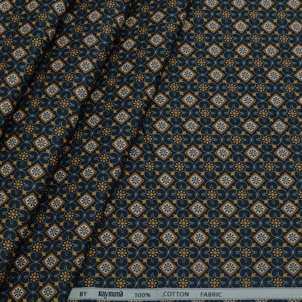 Shirt Fabric Raymond 100% Cotton Printed Colour Multicolour