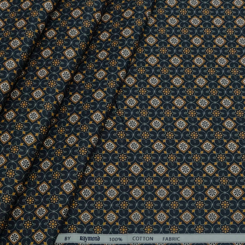 Shirt Fabric Raymond 100% Cotton Printed Colour Multicolour