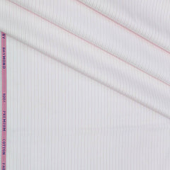 Shirt Fabric Raymond 100% Cotton Lining Colour Red N Off White