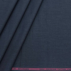 Shirt Fabric Raymond Fill a Fill 100% cotton Plain Colour Charcoal Grey