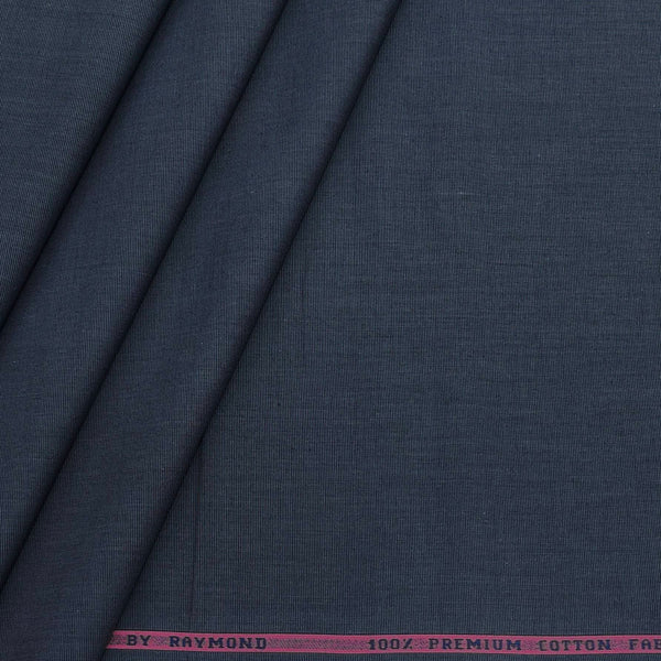 Shirt Fabric Raymond Fill a Fill 100% cotton Plain Colour Charcoal Grey