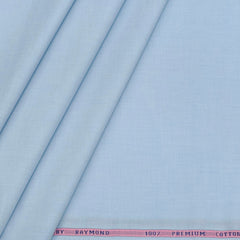 Shirt Fabric Raymond Fill a Fill 100% cotton Plain Colour Baby Blue