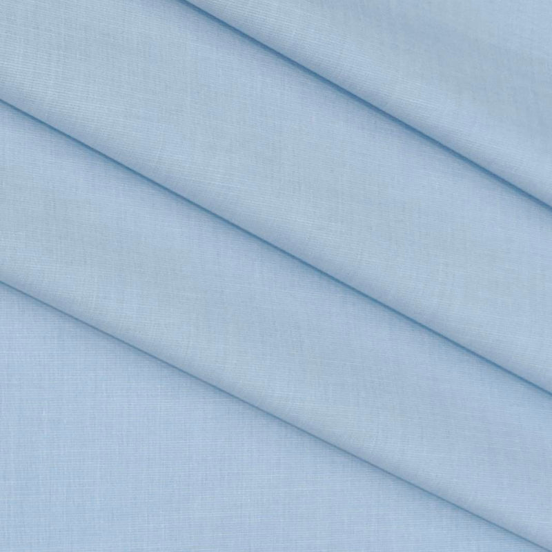Shirt Fabric Raymond Fill a Fill 100% cotton Plain Colour Baby Blue