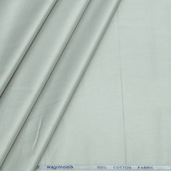 Shirt Fabric Raymond 70s Giza Cotton Plain Colour Greenish Grey