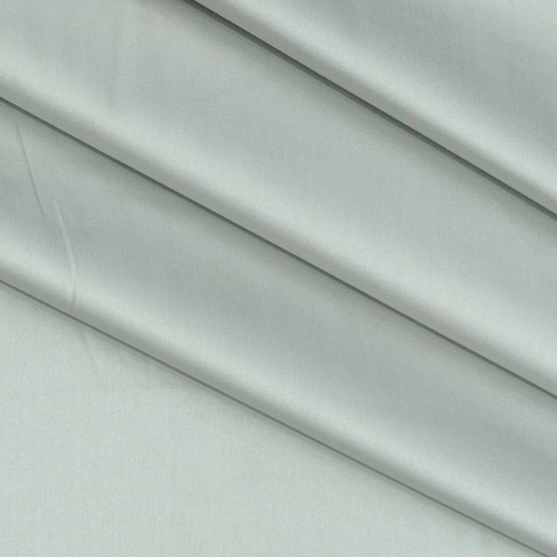 Shirt Fabric Raymond 70s Giza Cotton Plain Colour Greenish Grey
